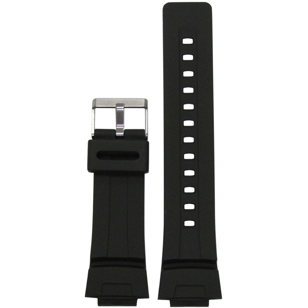 Polyurethane Watch Band | Waterproof | Smooth Diver | Black | For Casio G-Shock | Hadley Roma MS3212