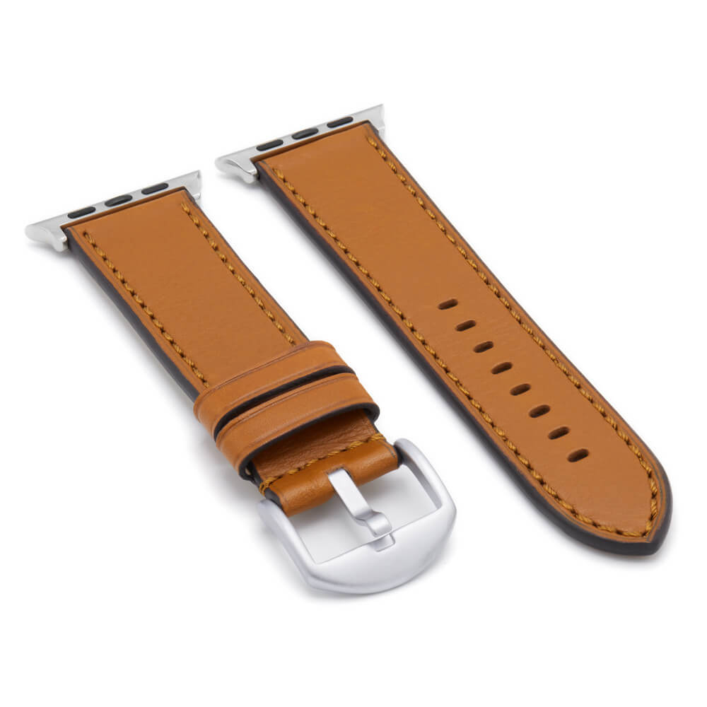 Apple Watch | Tanned Leather Watch Band | Honey | Match Stitch