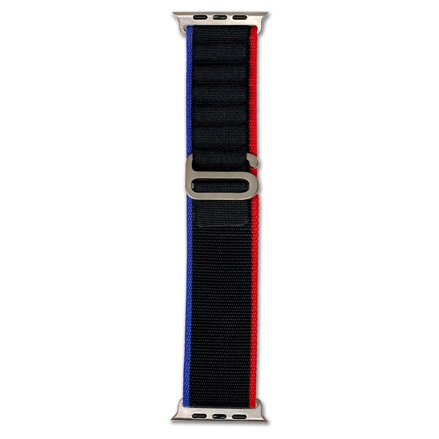 Apple Watch | Alpine Loop | Black-Red Blue Stripe