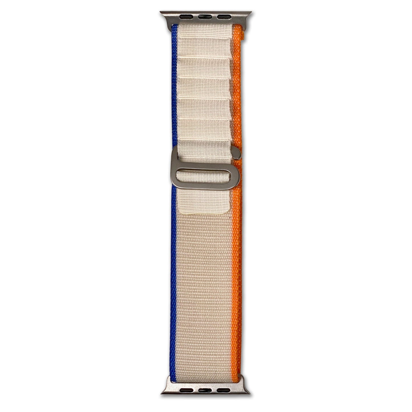 Apple Watch | Alpine Loop | Cream-Blue Orange Stripe