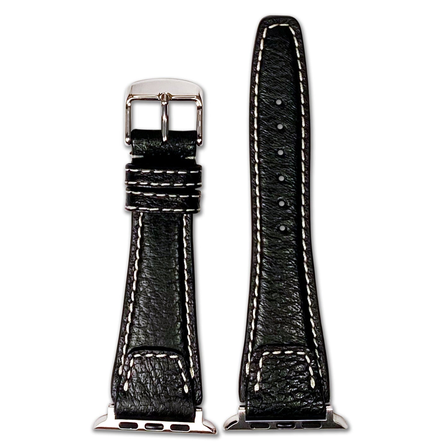Apple Watch | Buffalo Leather Watch Band | Nature | Black