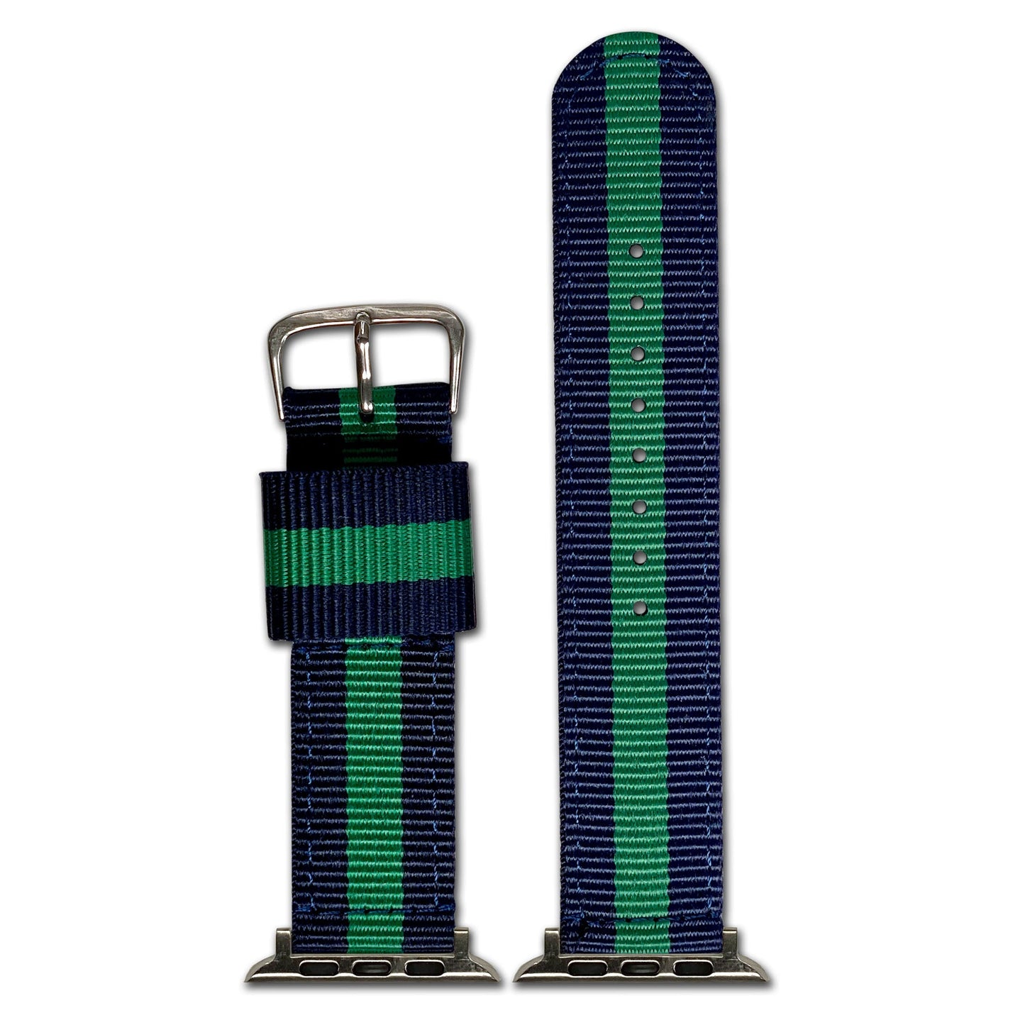 Apple Watch | Nylon | Striped | Navy & Green