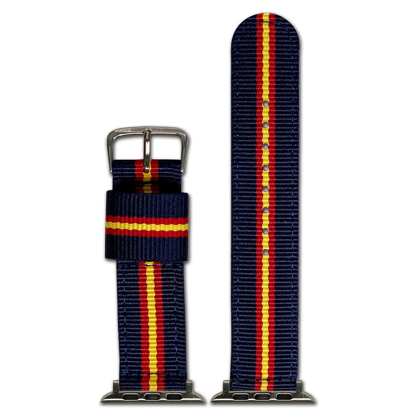 Apple Watch | Nylon | Striped | Navy, Red, Yellow