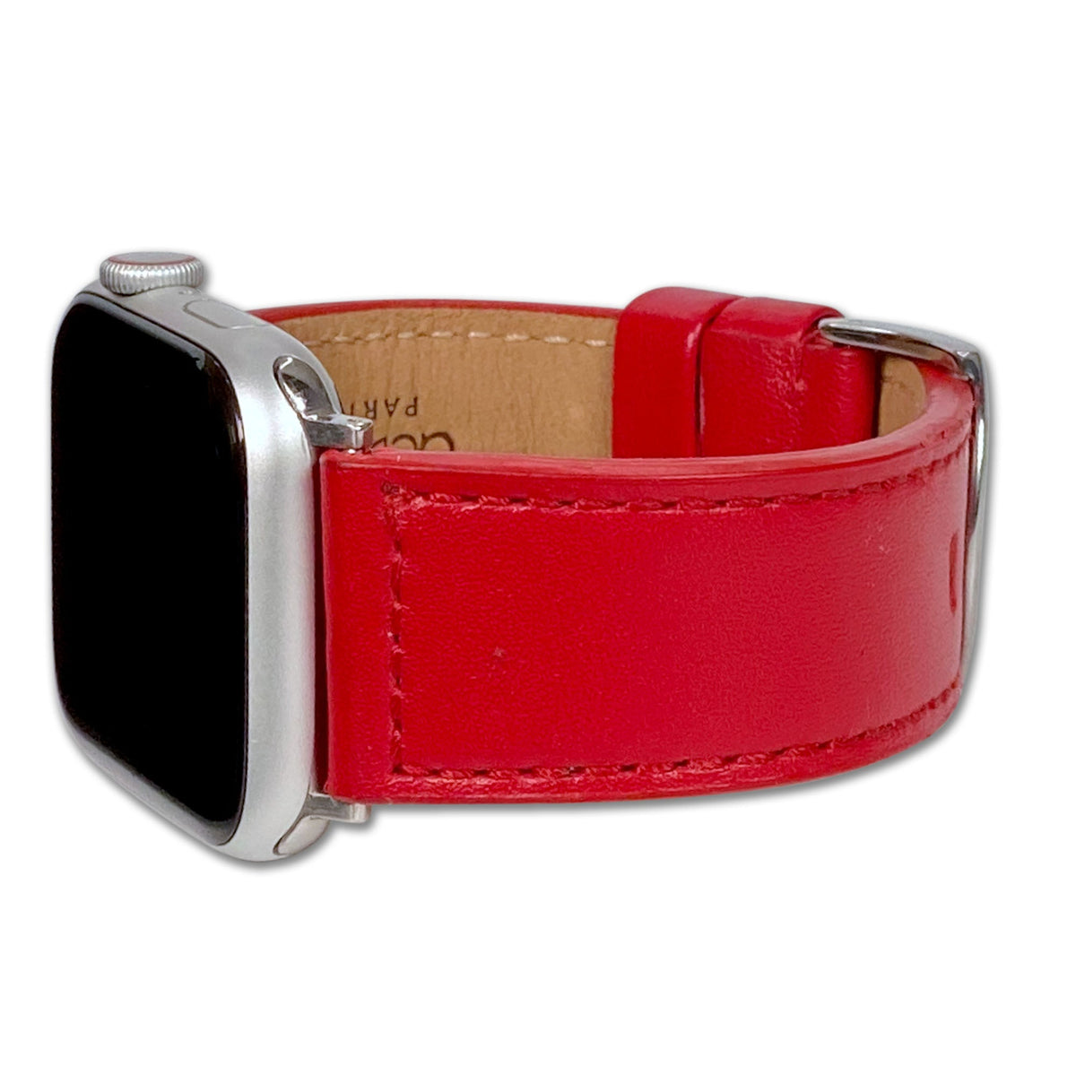 Apple Watch | Soft Calf Leather Watch Band | Quick Release | Red