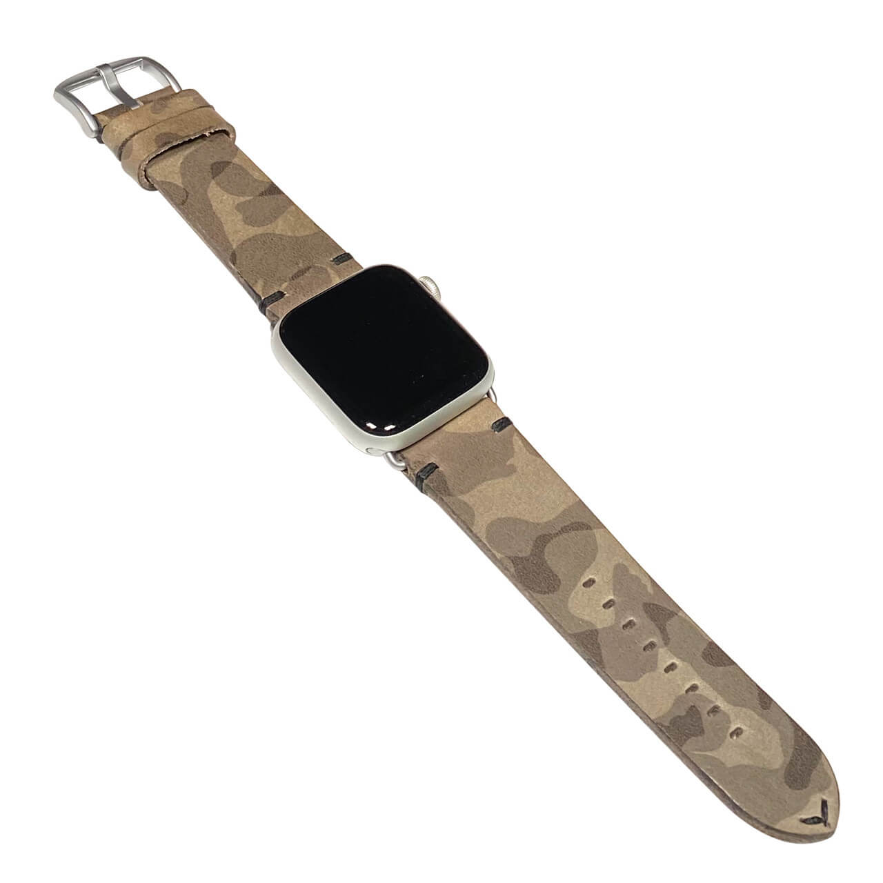 Apple Watch | Genuine Cow Leather Watch Band | Grand | Stone Grey