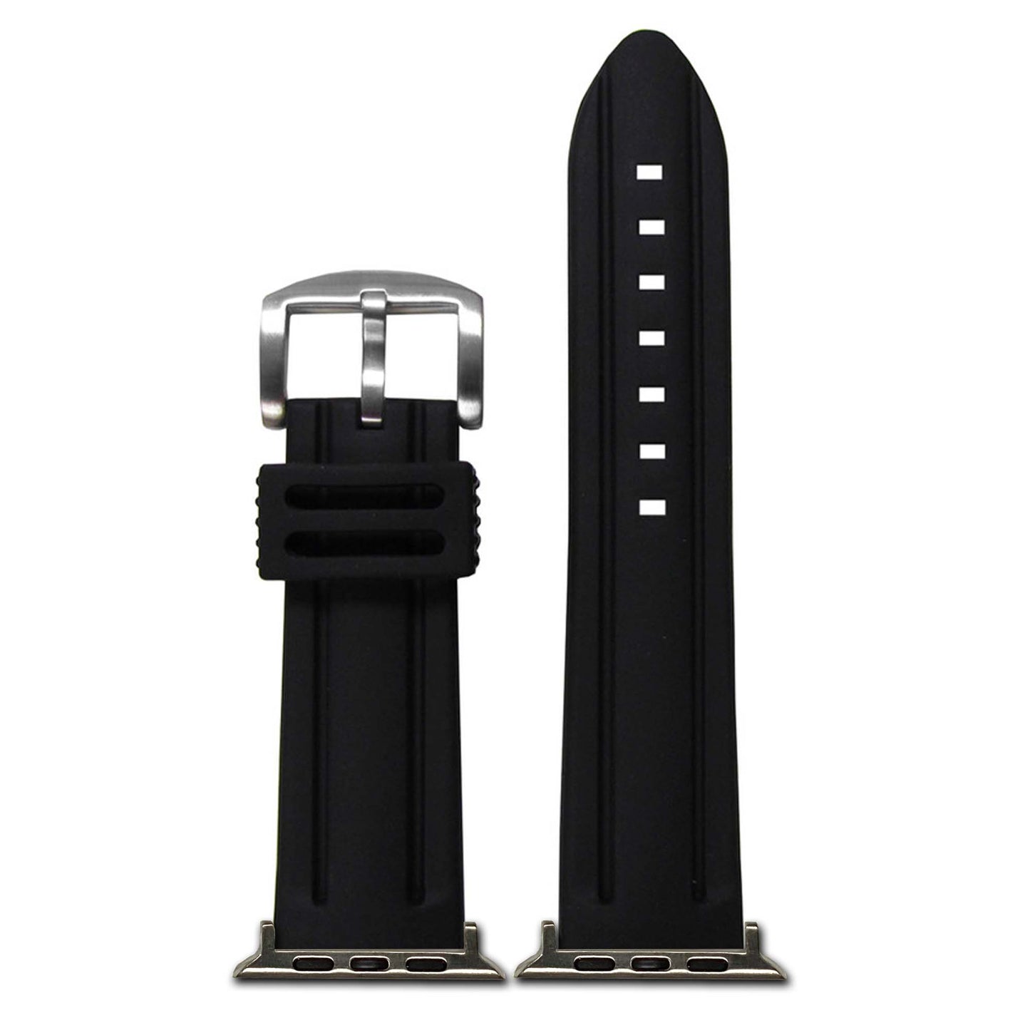 Apple Watch | Softest Waterproof Rubber | Black | Diver