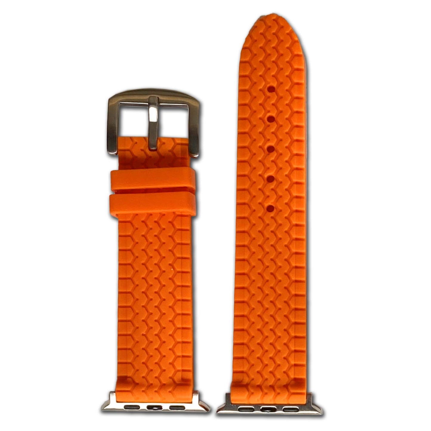Apple Watch | Waterproof Rubber | Orange | Tire Track