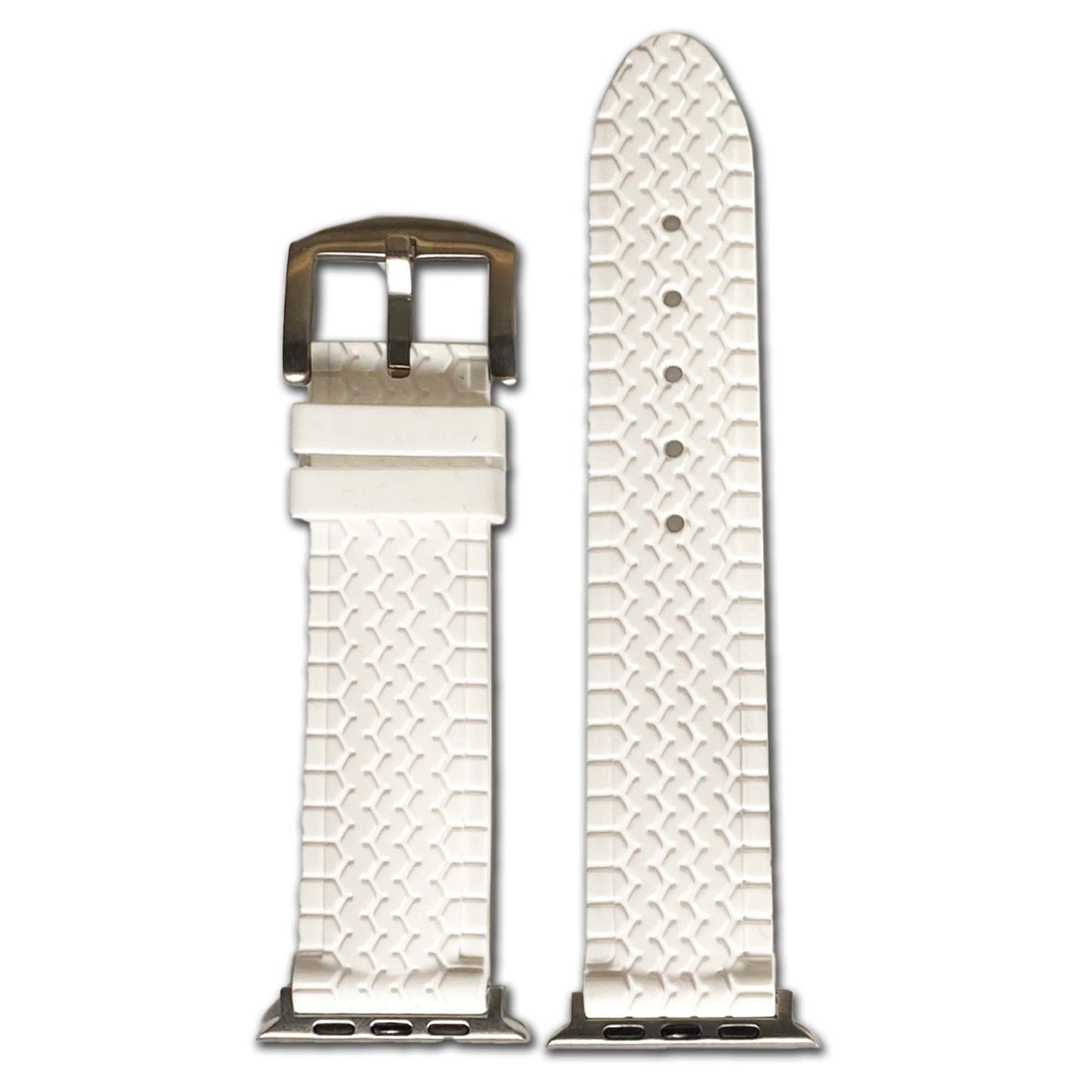 Apple Watch | Waterproof Rubber | White | Tire Track
