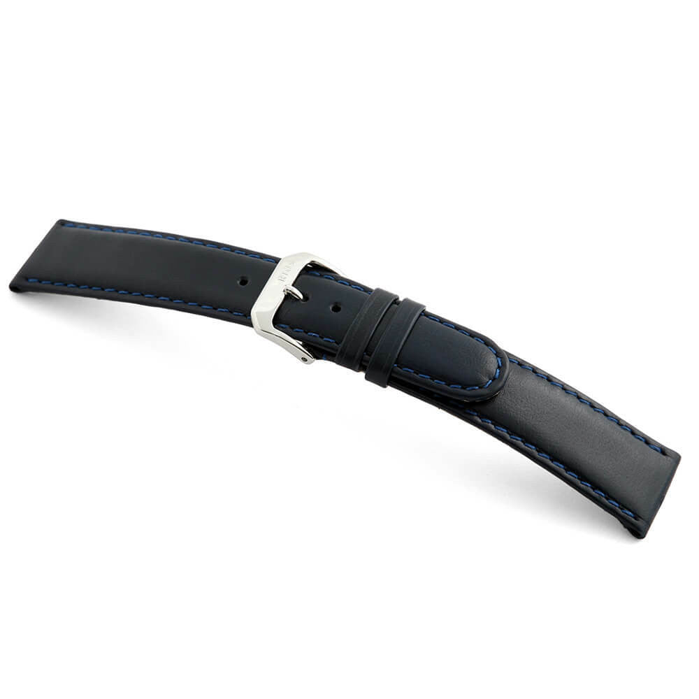 Quick Release | Saddler's Leather Watch Band | Arizona | Ocean Blue