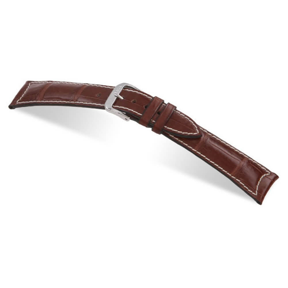 Genuine Alligator Watch Band | Avantgarde | Mahogany | For Jaeger le Coultre