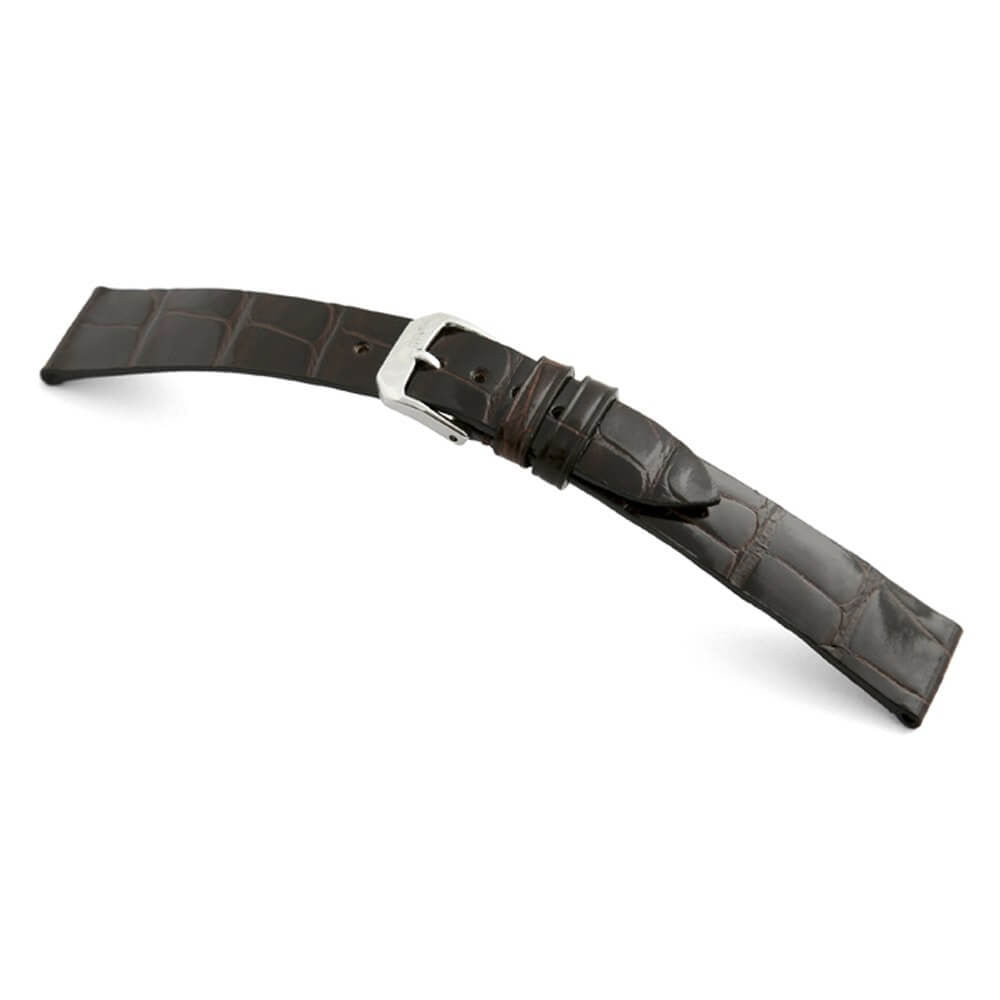 Genuine Alligator Watch Band | Basel | Mocha | For Patek Philippe