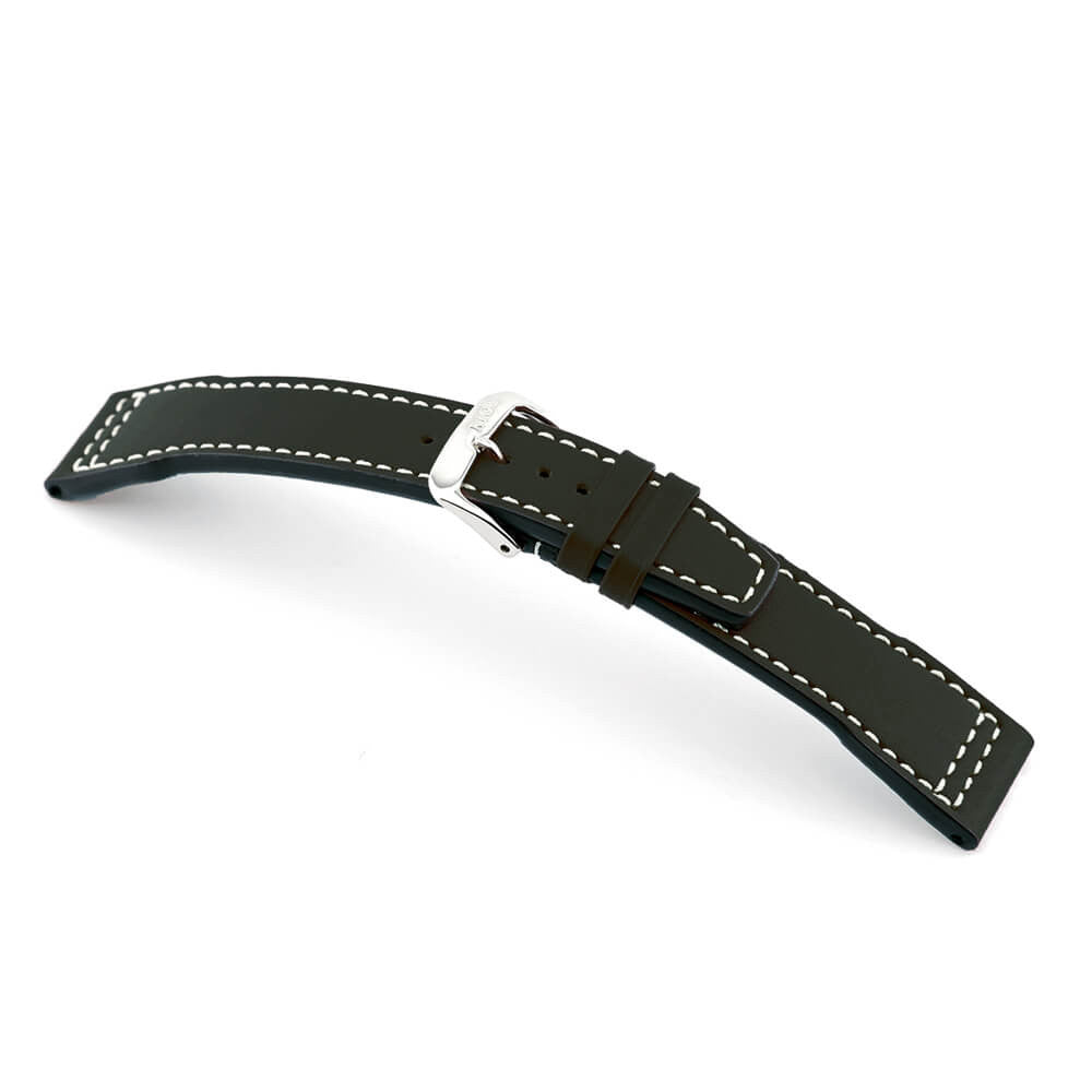 Calfskin Leather Watch Band | Blizzard | Black | For IWC