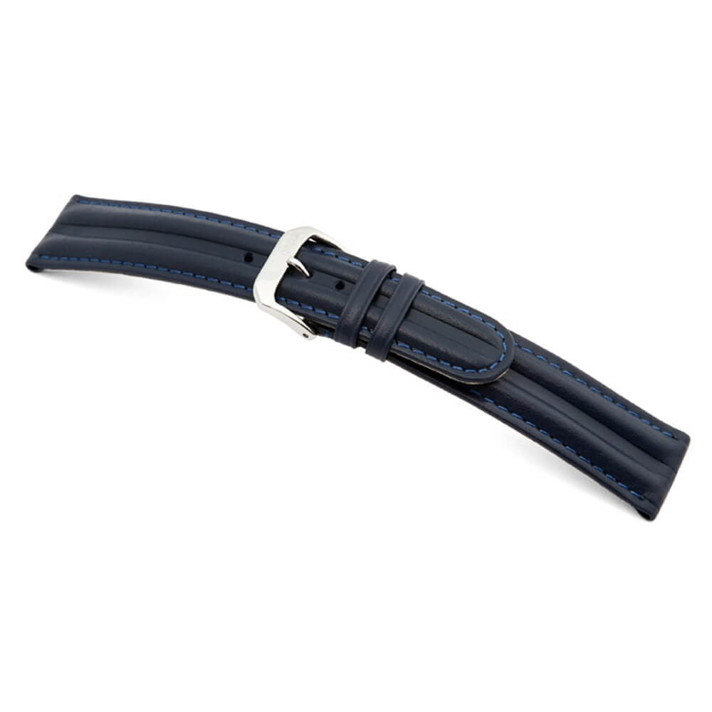 Saddler's Leather Watch Band | California Sport | Ocean Blue