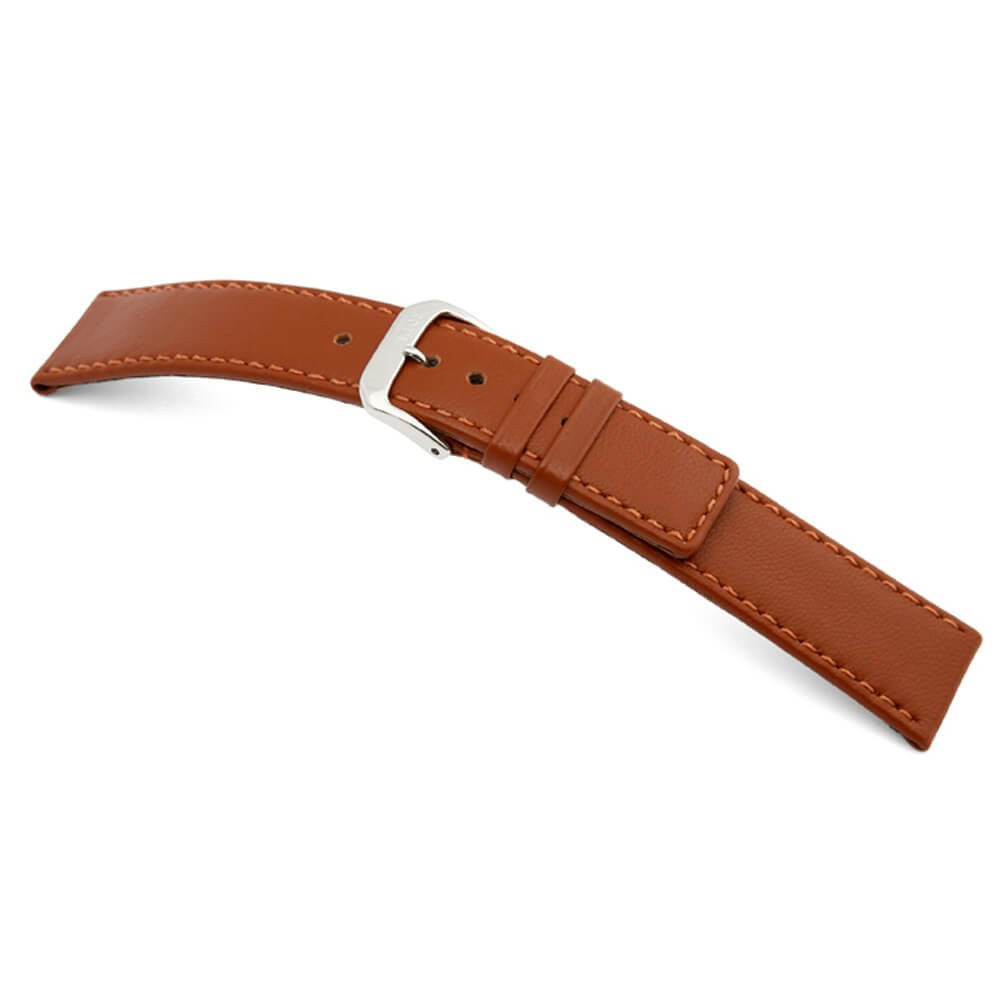 Lamb Leather Watch Band | Cashmere | Cognac