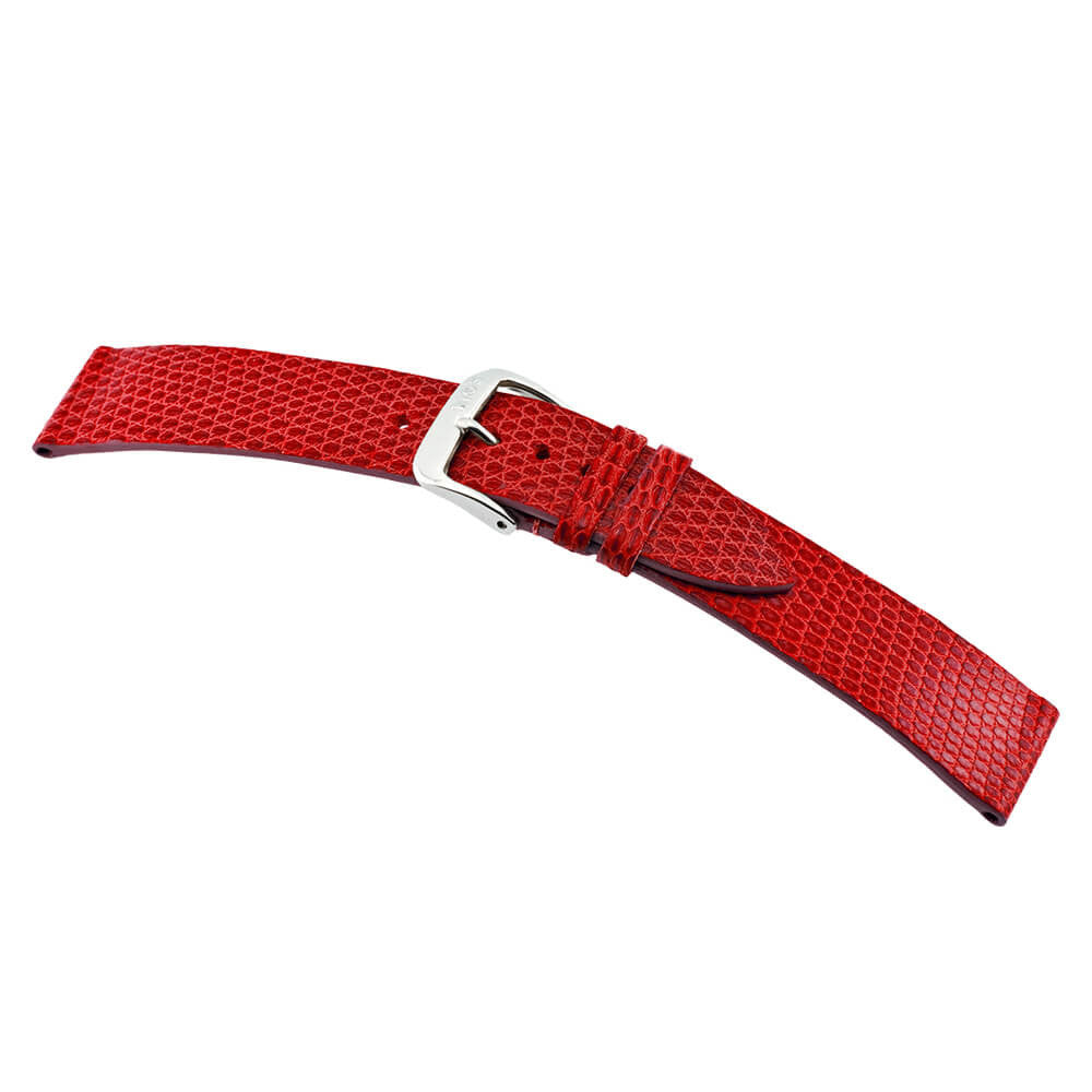 Genuine Lizard Watch Band | Charme | Glossy | Red