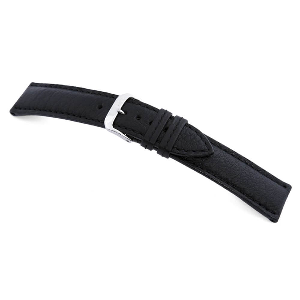 Buffalo Leather Watch Band | Colorado | Black