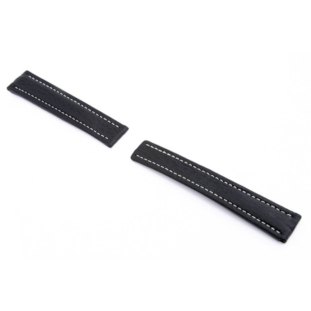 Genuine Shark Watch Band | Continental | Black | For Breitling Deploy