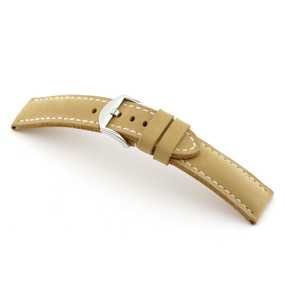 Genuine Vintage Leather Watch Band | Derby | Padded | Honey