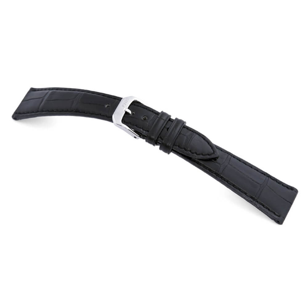 Genuine Alligator Watch Band | Geneve | Black | For Patek Philippe