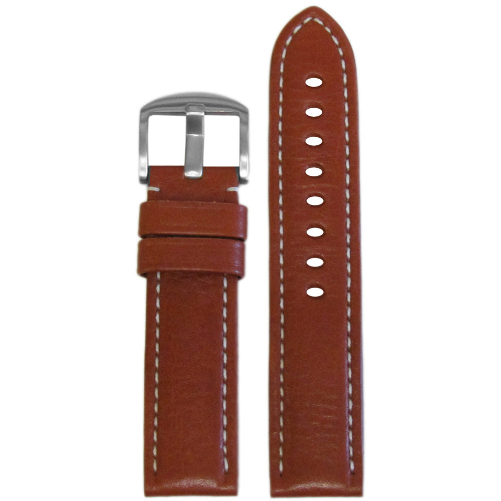 Vegetable Tanned Calf Leather Watch Band | Tan | Hadley Roma MS2036