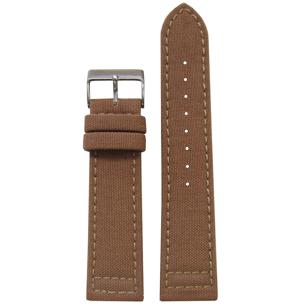 Genuine Cordura Watch Band | Sand | Lorica Lining | Hadley Roma MS850
