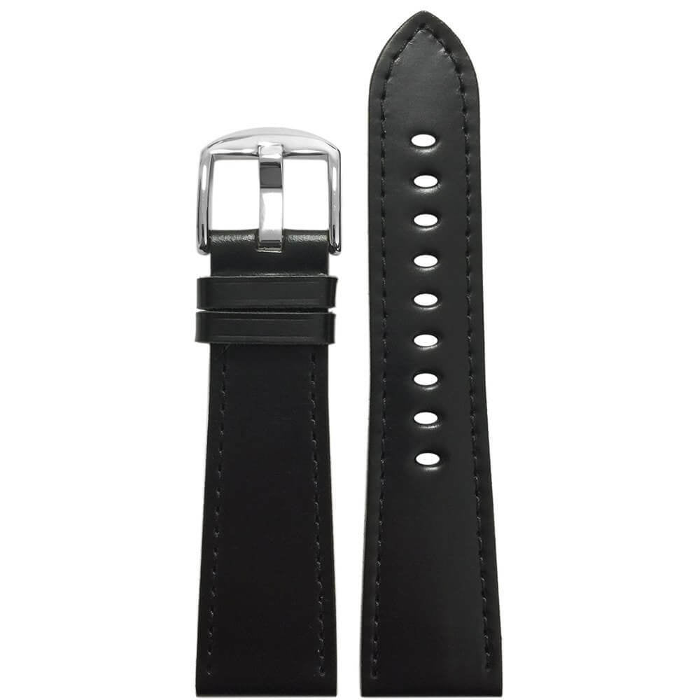 Shell Cordovan Leather Watch Band | Black | Hadley Roma MS857