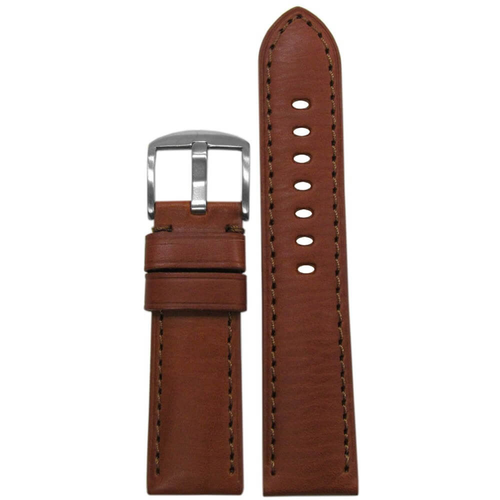 HZ Soft Calf Leather Watch Band | Padded | Rou | Match Stitch