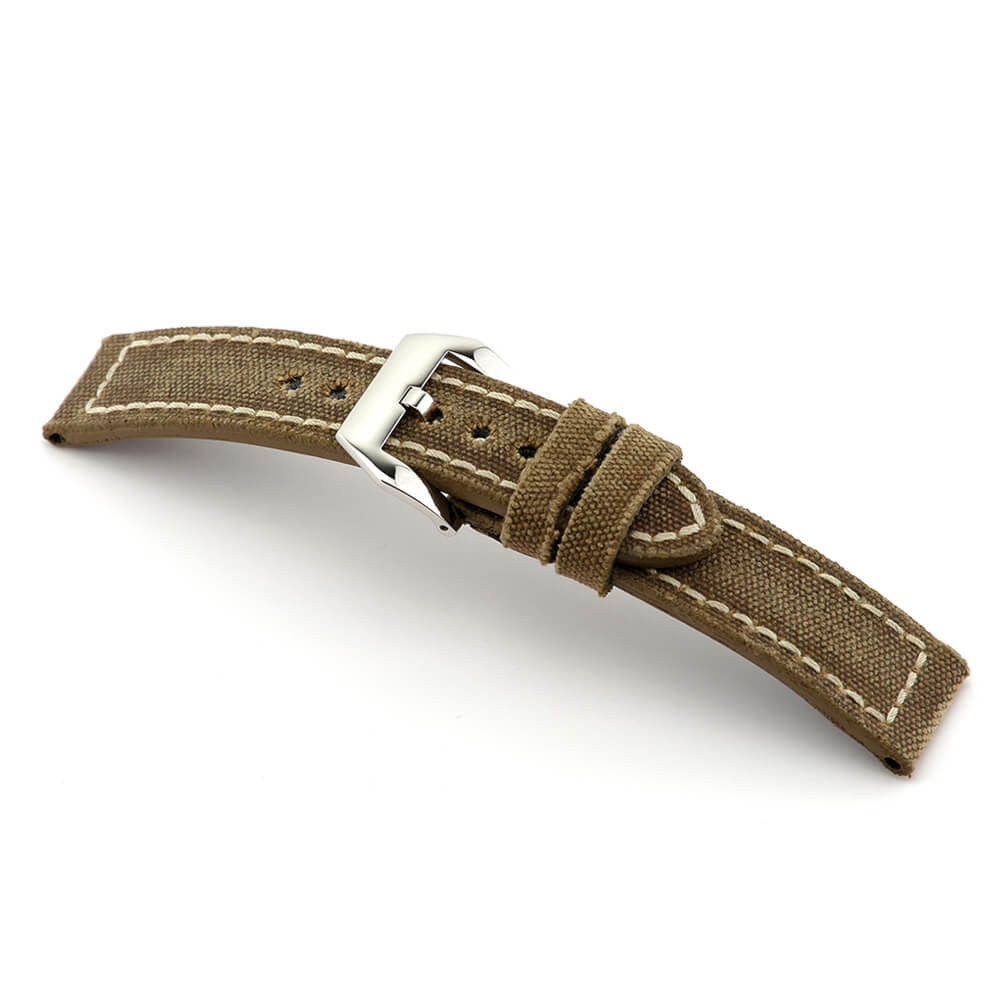 Genuine Canvas Watch Band | Indiana | Mocha