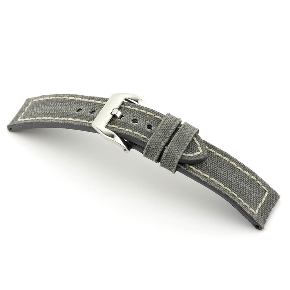 Genuine Canvas Watch Band | Indiana | Stone Grey