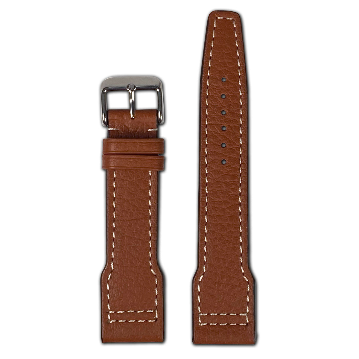 Buffalo Leather Watch Band | Typhoon | IWC Style | Cognac