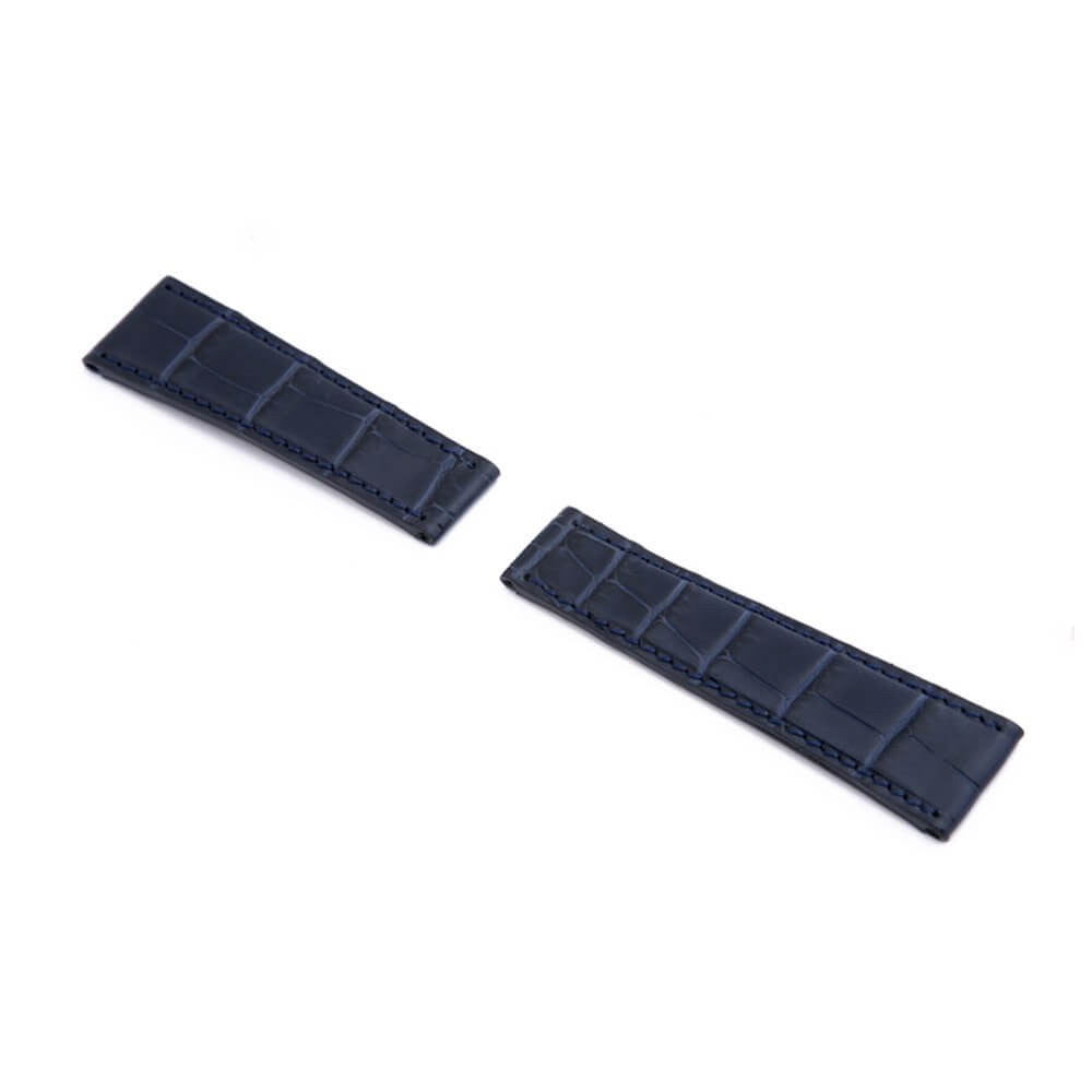 Genuine Alligator Watch Band | King | Ocean Blue | For Rolex Daytona