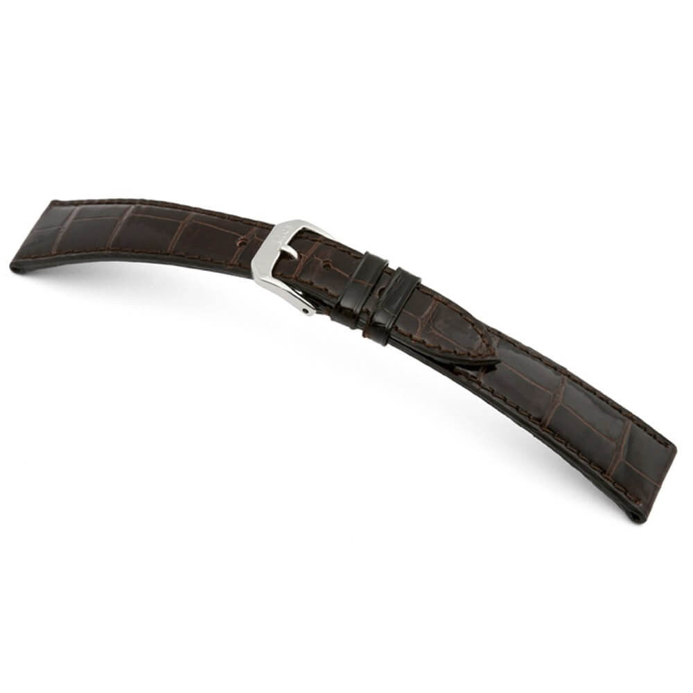 Genuine Alligator Watch Band | Lausanne | Mocha | For Patek Philippe
