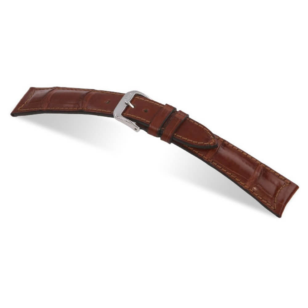 Genuine Alligator Watch Band | Legend | Mahogany | For Jaeger le Coultre