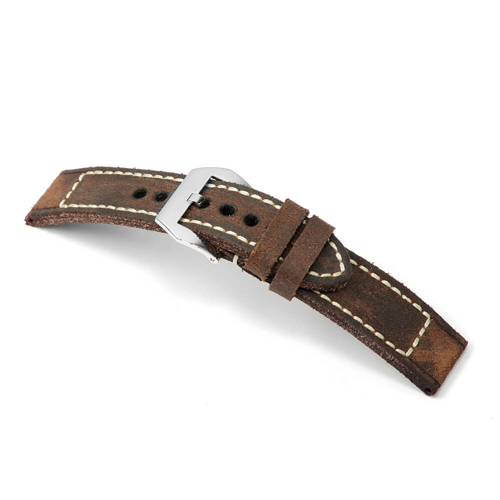 Genuine Vintage Leather Watch Band | Liverpool | Mahogany | For Panerai