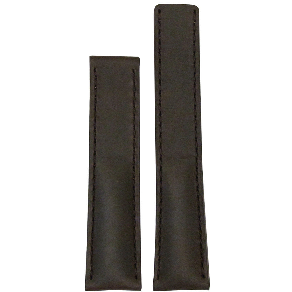"Loco" Horse Watch Band | Dark Brown | Match Stitch | for Breitling Deploy