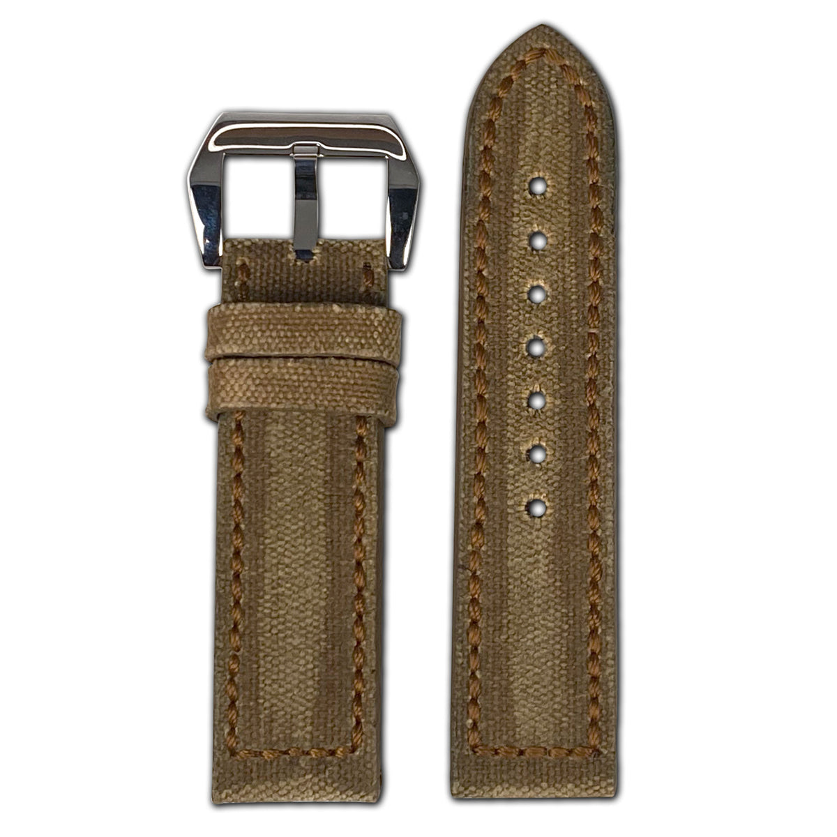 Genuine Canvas Watch Band | Maryland | Vintage | Cognac