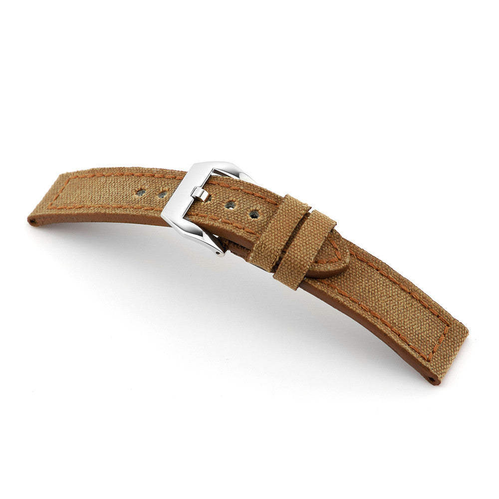 Genuine Canvas Watch Band | Cognac | Maryland | Vintage