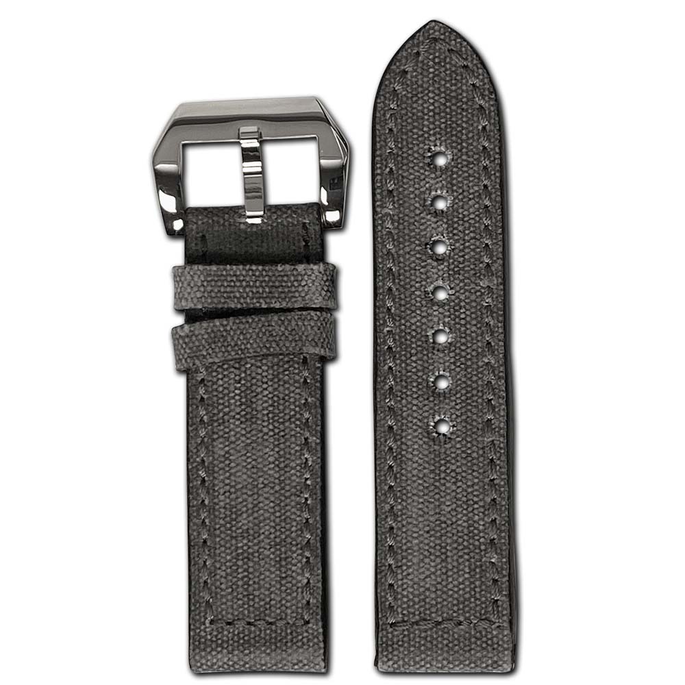 Genuine Canvas Watch Band | Maryland | Vintage | Stone Grey