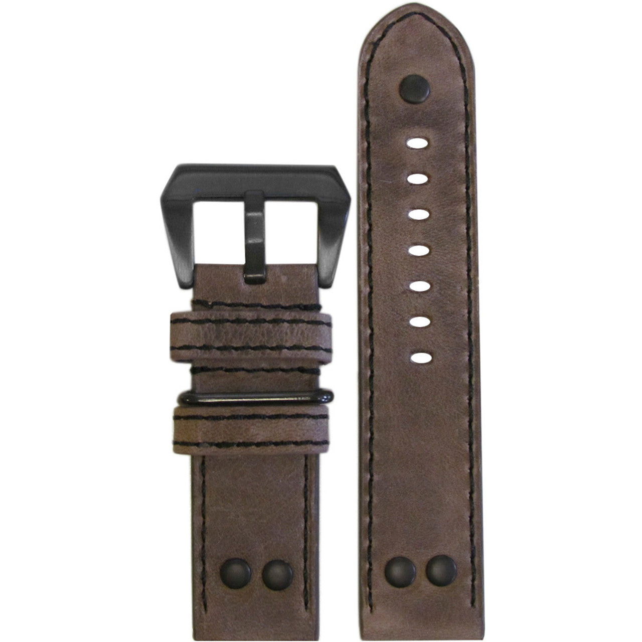 Vintage Leather Watch Band | MB-1 Pilot | Distressed Oak