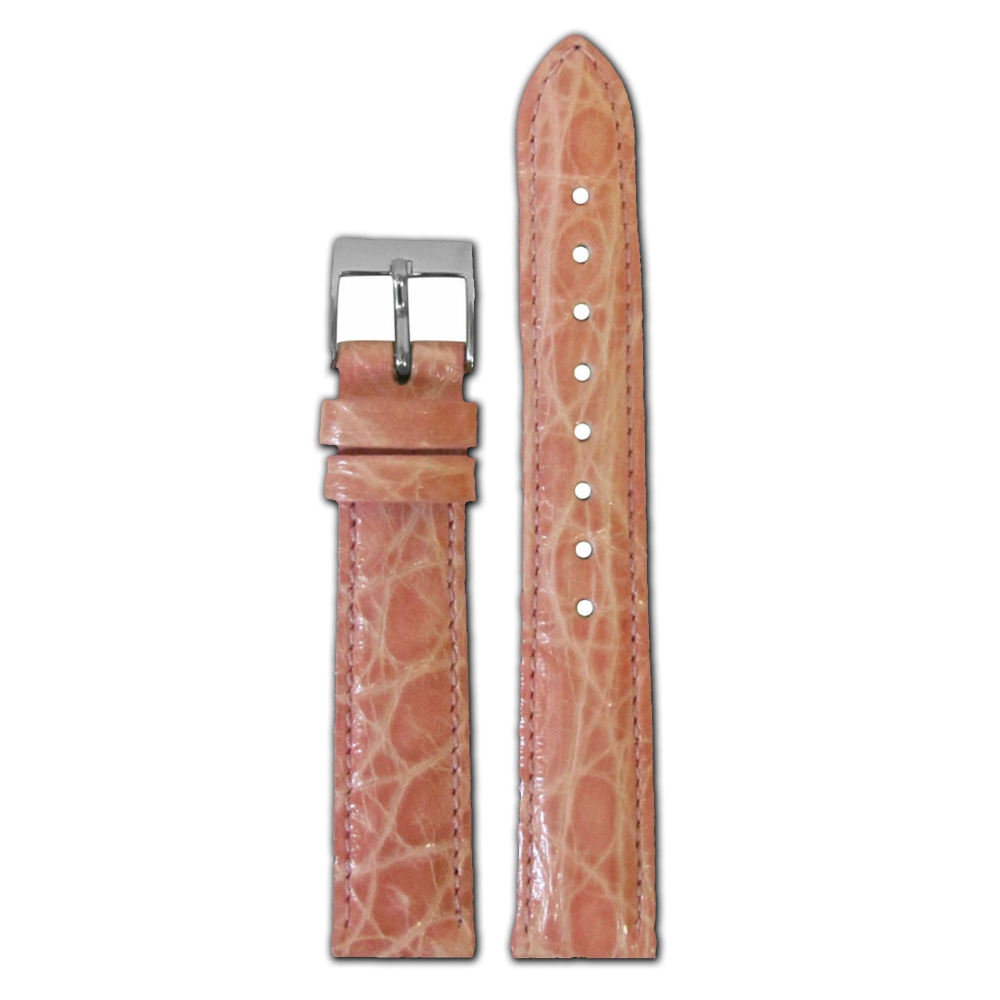 Genuine Crocodile Watch Band | Quick Release | Coral | for Michele