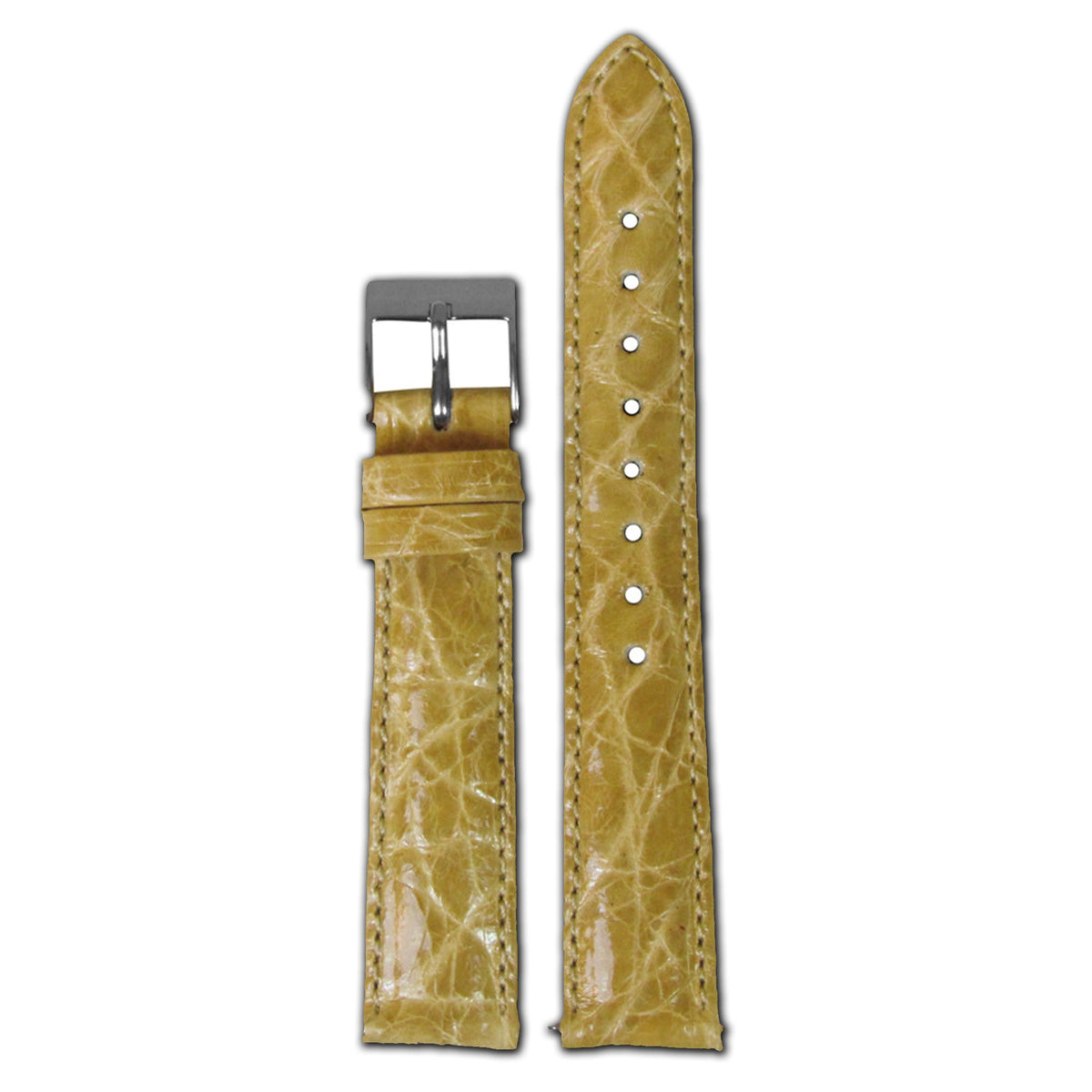 Genuine Crocodile Watch Band | Quick Release | French Vanilla | for Michele
