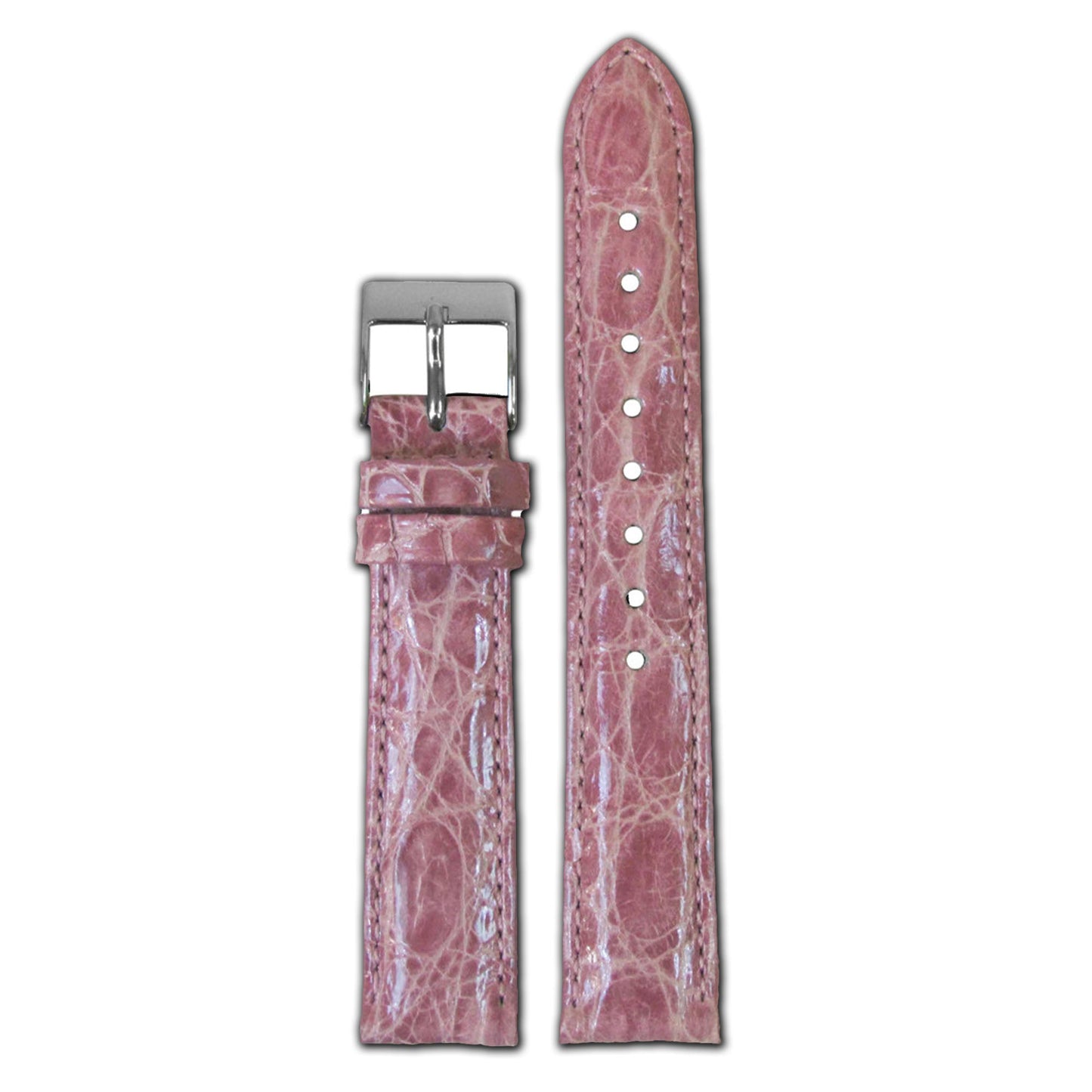 Genuine Crocodile Watch Band | Quick Release | Pink | for Michele