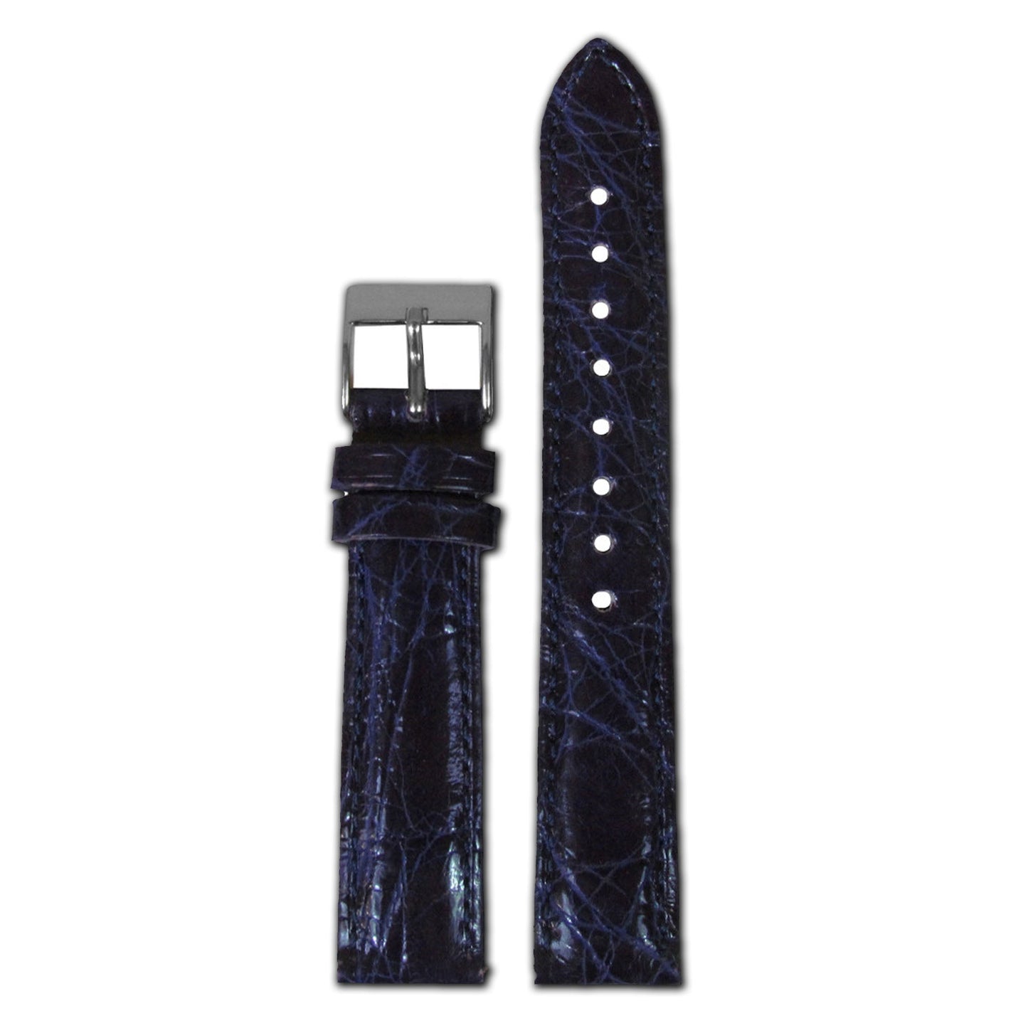 Genuine Crocodile Watch Band | Quick Release | Purple | for Michele