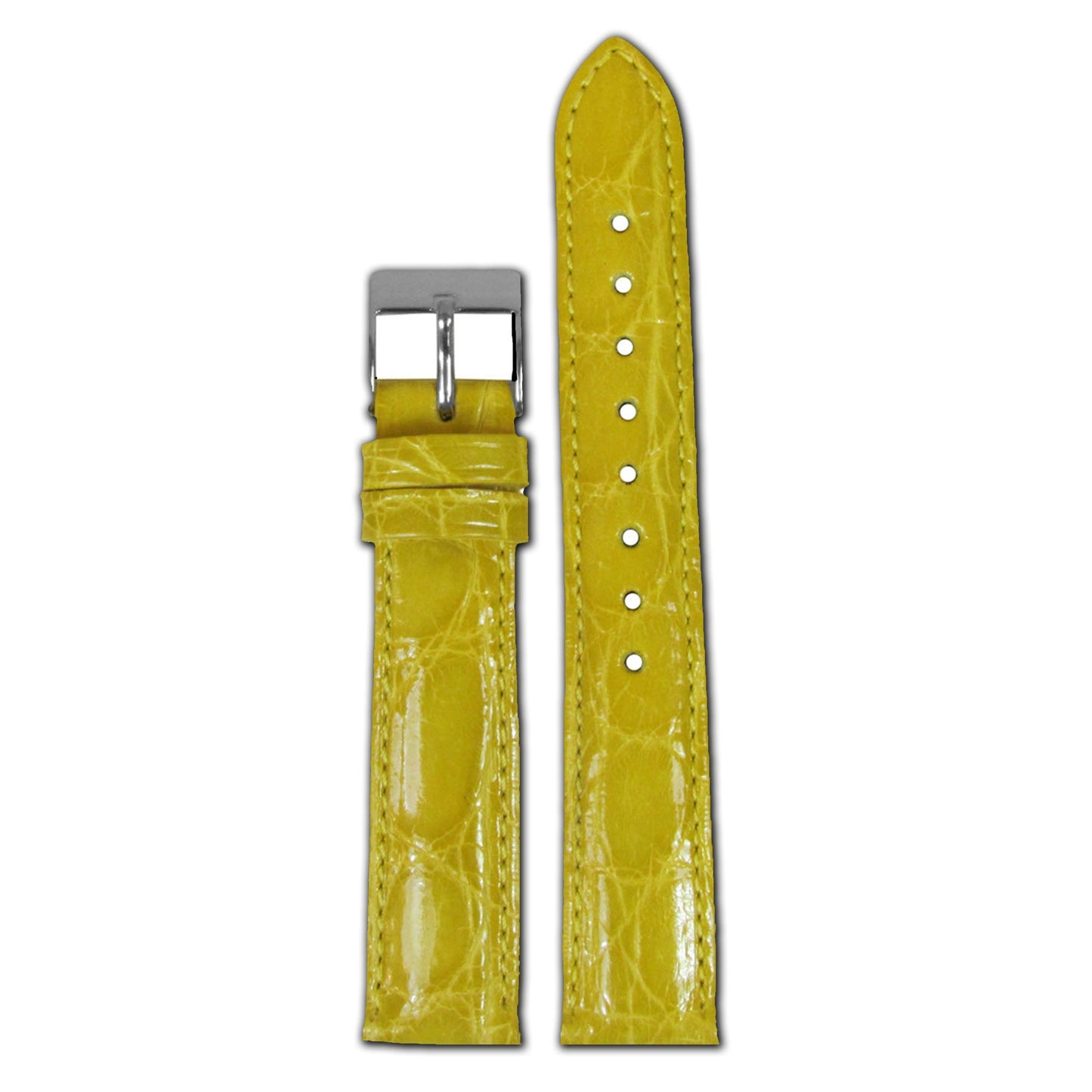 Genuine Crocodile Watch Band | Quick Release | Yellow | for Michele