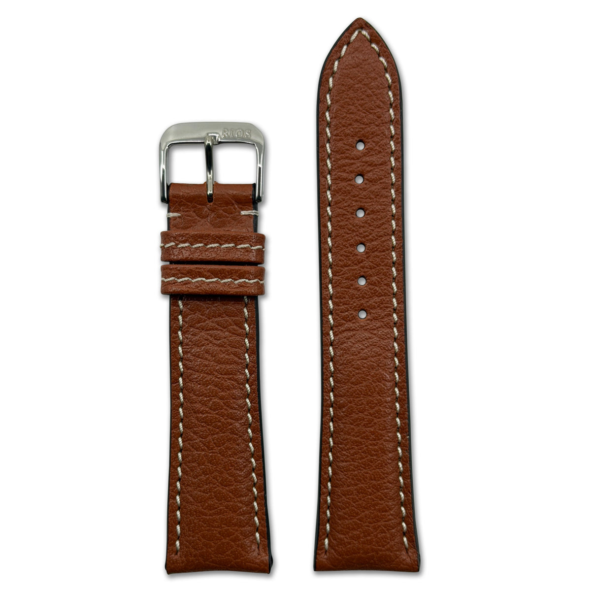 Buffalo Leather Watch Band | Montana | Cognac