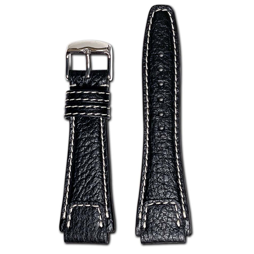 Buffalo Leather Watch Band | Nature | Black