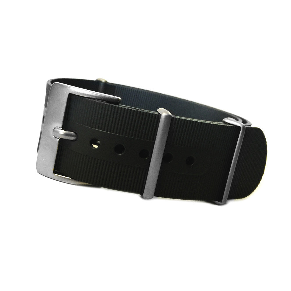 NBR-Rubber Watch Band | Waterproof | Black | One Piece | Bonetto 328