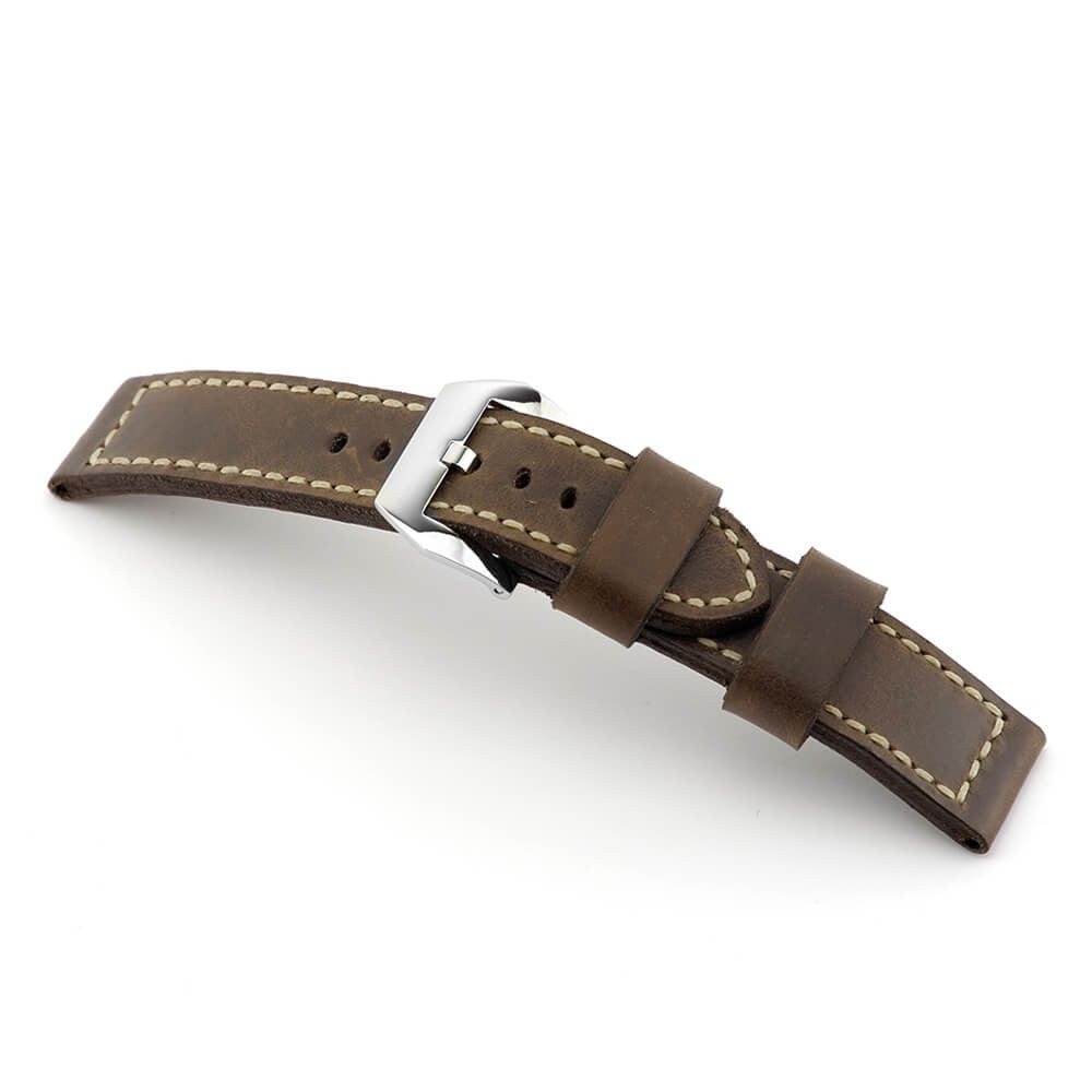 Genuine Vintage Leather Watch Band | Newcastle | Mocha