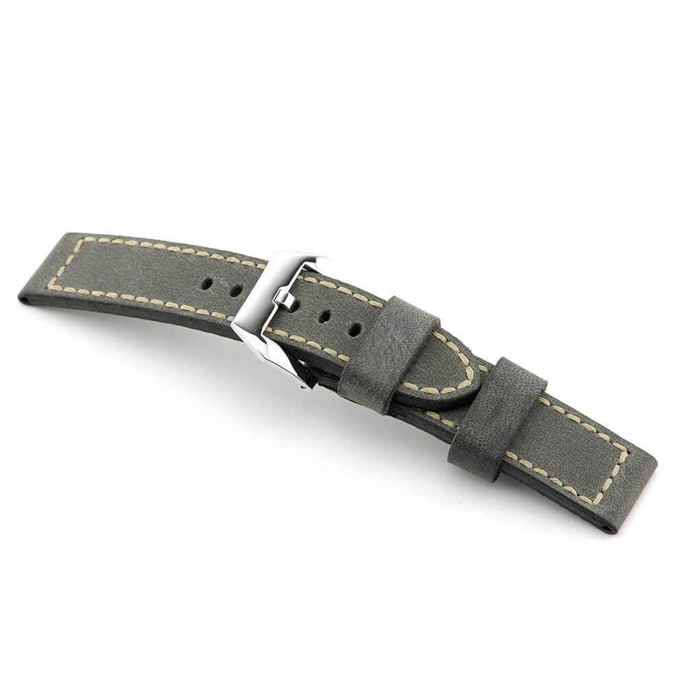 Genuine Vintage Leather Watch Band | Newcastle | Stone Grey