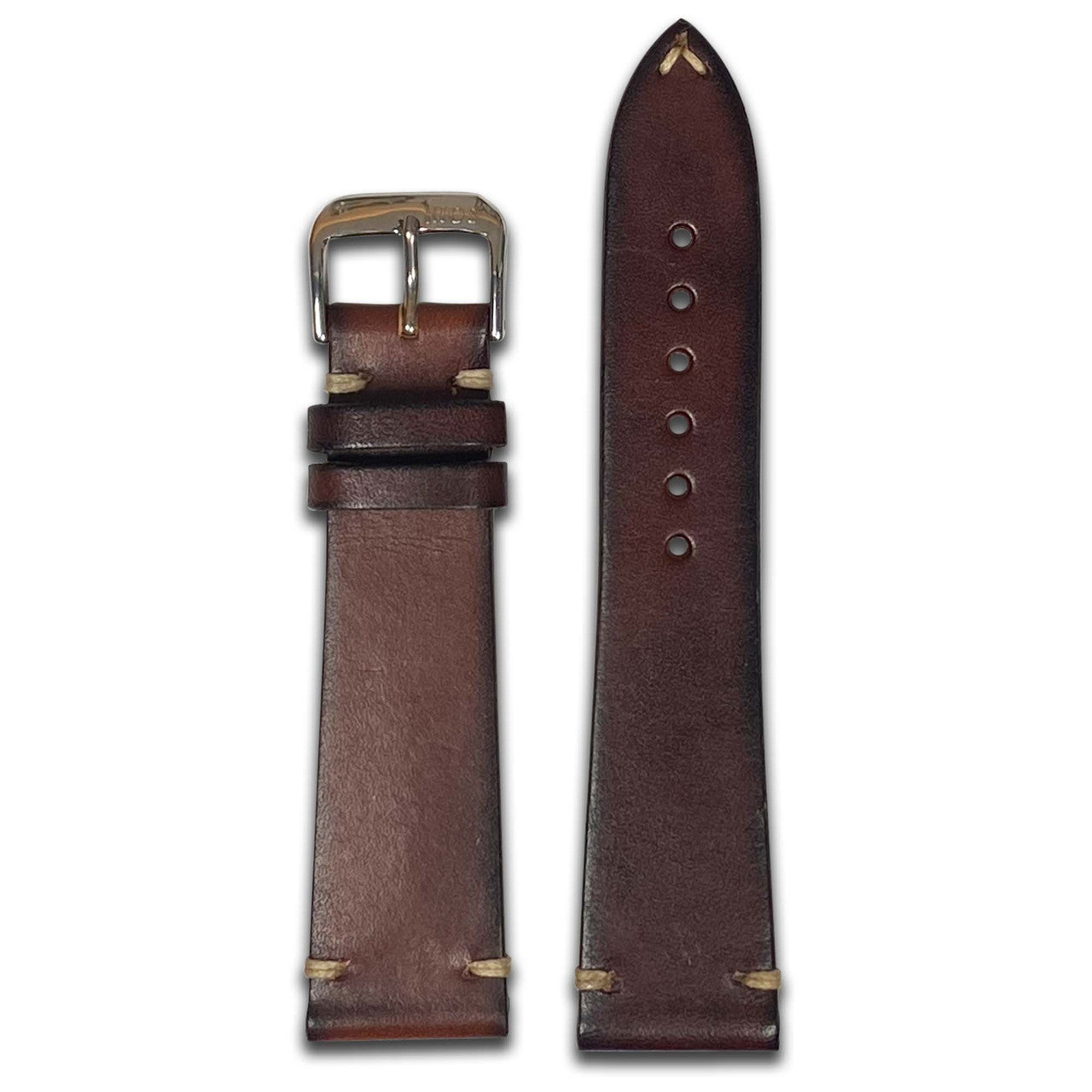 Oak Leather Watch Band | 2.7mm | Mocha | Minimal Stitch